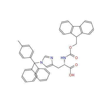 Peptide Intermediate Fmoc-His(Mtt)-OH CAS 133367-34-7 HPLC 99+