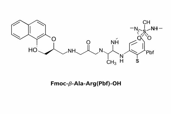Fmoc-β-Ala-Arg(Pbf)-OH 고체상 펩타이드 합성