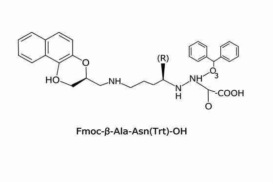 Fmoc-β-알라닌-Asn(Trt)-OH 펩타이드 합성용 이펩타이드